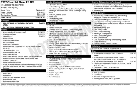 Photos of 2022 Chevrolet Blazer RS for sale in Plattsmouth, NE at Gregg Young of Plattsmouth