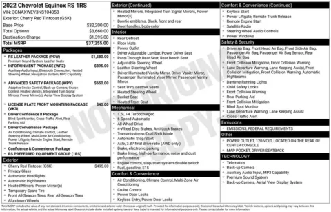 Photos of 2022 Chevrolet Equinox RS for sale in Plattsmouth, NE at Gregg Young of Plattsmouth