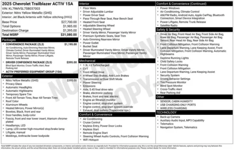 Photos of 2025 Chevrolet TrailBlazer ACTIV for sale in Plattsmouth, NE at Gregg Young of Plattsmouth