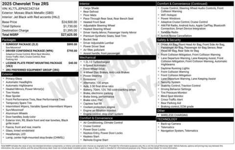 Photos of 2025 Chevrolet Trax 2RS for sale in Plattsmouth, NE at Gregg Young of Plattsmouth