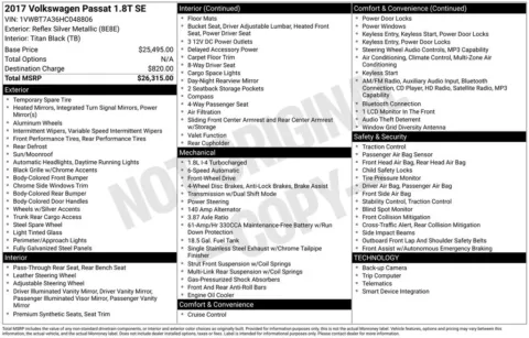 Photos of 2017 Volkswagen Passat 1.8T SE for sale in Plattsmouth, NE at Gregg Young of Plattsmouth