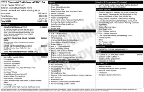 Photos of 2025 Chevrolet TrailBlazer ACTIV for sale in Plattsmouth, NE at Gregg Young of Plattsmouth