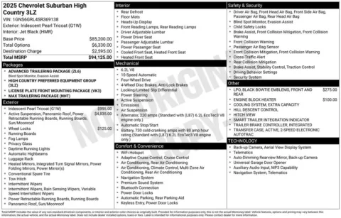 Photos of 2025 Chevrolet Suburban High Country for sale in Plattsmouth, NE at Gregg Young of Plattsmouth