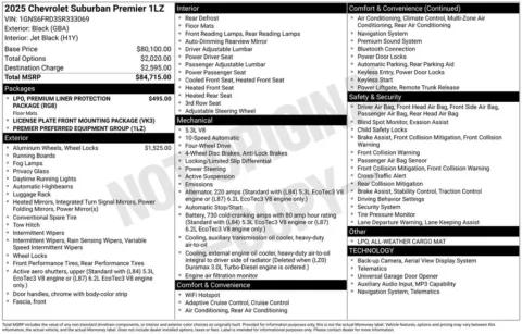 Photos of 2025 Chevrolet Suburban Premier for sale in Plattsmouth, NE at Gregg Young of Plattsmouth