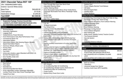 Photos of 2021 Chevrolet Tahoe RST for sale in Plattsmouth, NE at Gregg Young of Plattsmouth