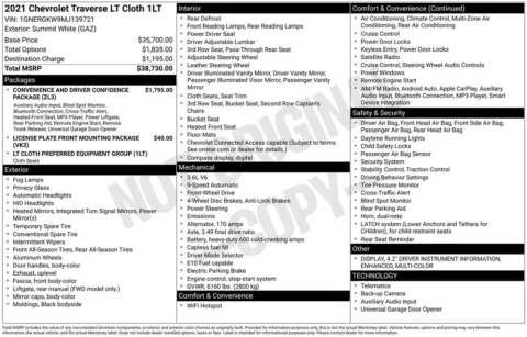 Photos of 2021 Chevrolet Traverse LT for sale in Plattsmouth, NE at Gregg Young of Plattsmouth