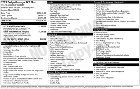 Photos of 2023 Dodge Durango SXT Plus for sale in Plattsmouth, NE at Gregg Young of Plattsmouth