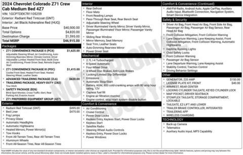 Photos of 2024 Chevrolet Colorado Z71 for sale in Plattsmouth, NE at Gregg Young of Plattsmouth