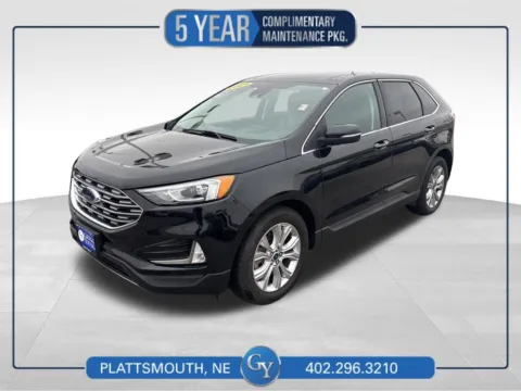 Black 2021 Ford Edge Titanium for sale in Plattsmouth, NE