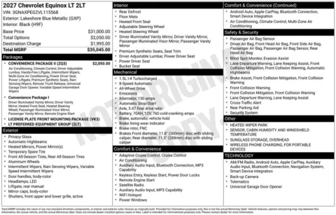 Photos of 2027 Chevrolet Equinox LT for sale in Plattsmouth, NE at Gregg Young Chevrolet Of Plattsmouth