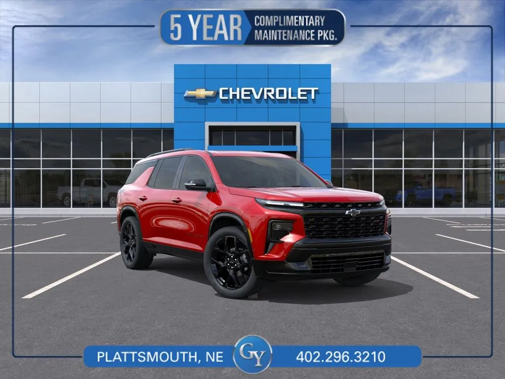 Red 2026 Chevrolet Traverse RS for sale in Plattsmouth, NE