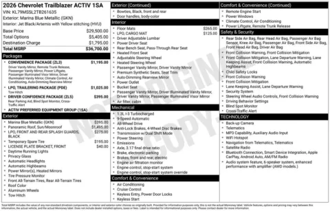 Photos of 2026 Chevrolet TrailBlazer ACTIV for sale in Plattsmouth, NE at Gregg Young Chevrolet Of Plattsmouth
