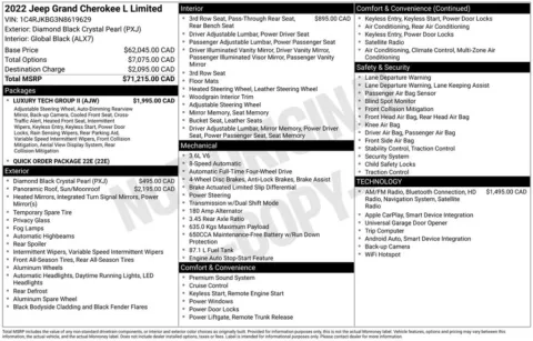 Photos of 2022 Jeep Grand Cherokee L Limited for sale in Plattsmouth, NE at Gregg Young Chevrolet Of Plattsmouth