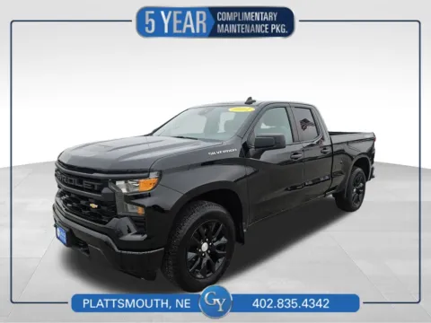 Black 2022 Chevrolet Silverado 1500 Custom for sale in Plattsmouth, NE