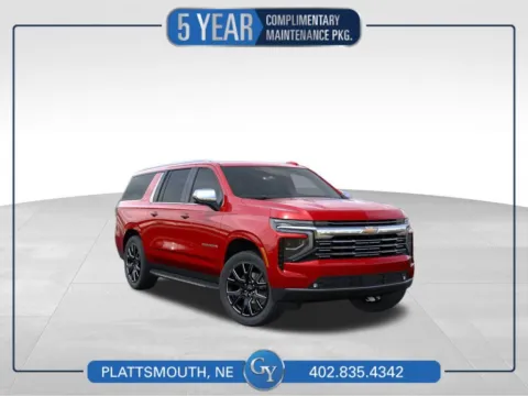 Red 2025 Chevrolet Suburban Premier for sale in Plattsmouth, NE
