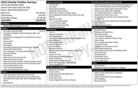 Photos of 2024 Chrysler Pacifica Touring L for sale in Plattsmouth, NE at Gregg Young Chevrolet Of Plattsmouth