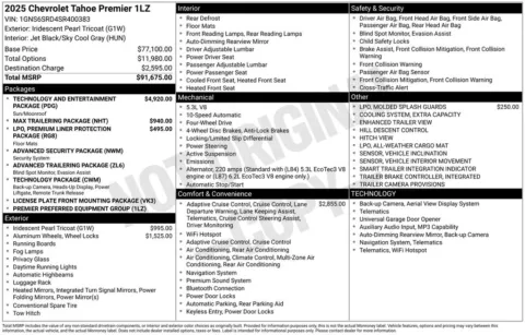 Photos of 2025 Chevrolet Tahoe Premier for sale in Plattsmouth, NE at Gregg Young Chevrolet Of Plattsmouth