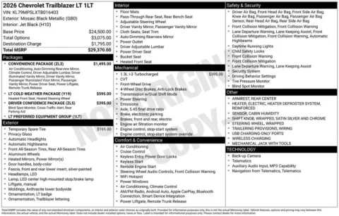 Photos of 2026 Chevrolet TrailBlazer LT for sale in Plattsmouth, NE at Gregg Young Chevrolet Of Plattsmouth