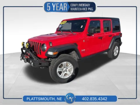 Red 2018 Jeep Wrangler Unlimited Sport S for sale in Plattsmouth, NE