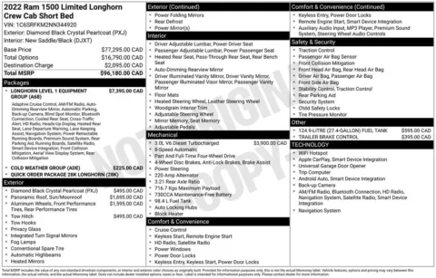 Photos of 2022 Ram 1500 Limited Longhorn for sale in Plattsmouth, NE at Gregg Young Chevrolet Of Plattsmouth