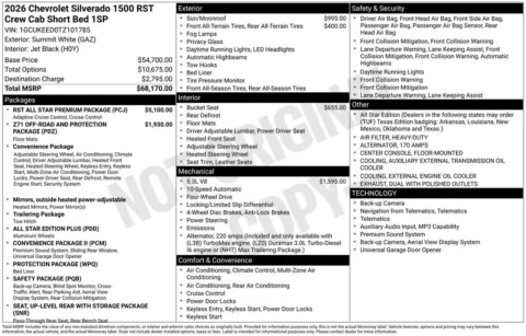 Photos of 2026 Chevrolet Silverado 1500 RST for sale in Plattsmouth, NE at Gregg Young Chevrolet Of Plattsmouth