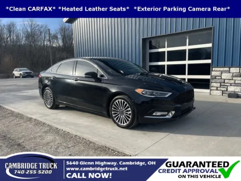 Black 2018 Ford Fusion Titanium for sale in Cambridge, OH