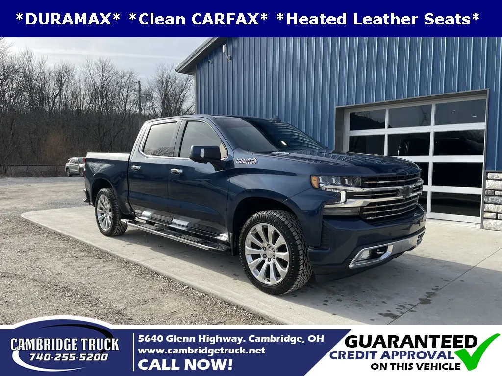 Blue 2021 Chevrolet Silverado 1500 High Country for sale in Cambridge, OH