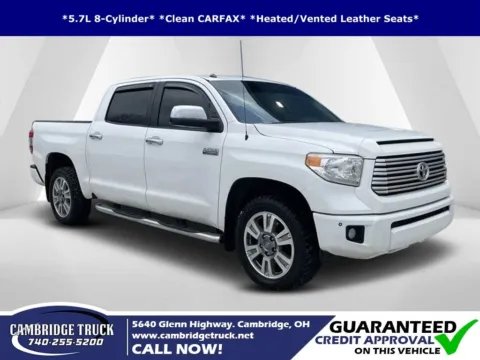 White 2016 Toyota Tundra Platinum for sale in Cambridge, OH