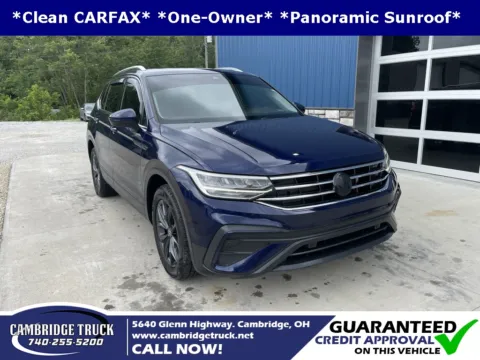 Blue 2022 Volkswagen Tiguan 2.0T SE for sale in Cambridge, OH