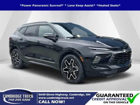 Black 2023 Chevrolet Blazer RS for sale in Cambridge, OH