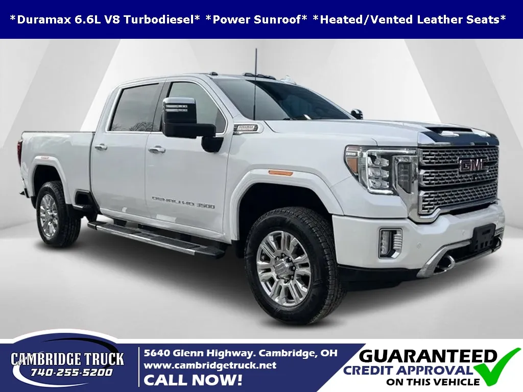 White 2023 GMC Sierra 3500HD Denali for sale in Cambridge, OH