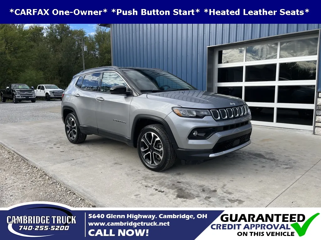 Silver 2022 Jeep Compass Limited for sale in Cambridge, OH