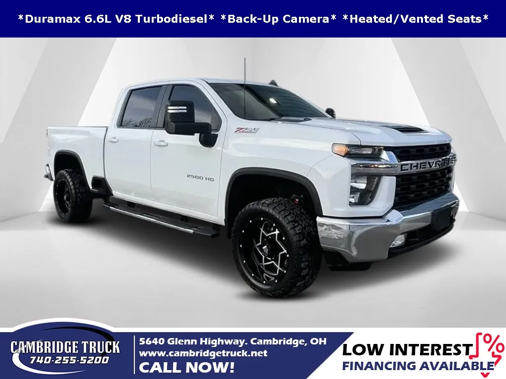 White 2022 Chevrolet Silverado 2500HD LT for sale in Cambridge, OH