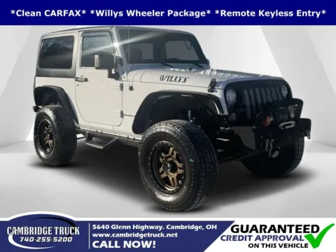White 2018 Jeep Wrangler JK Willys Wheeler for sale in Cambridge, OH