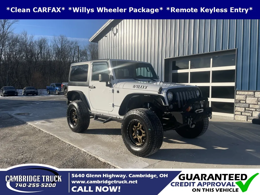 White 2018 Jeep Wrangler JK Willys Wheeler for sale in Cambridge, OH