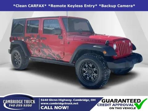 Red 2018 Jeep Wrangler JK Unlimited Rubicon for sale in Cambridge, OH