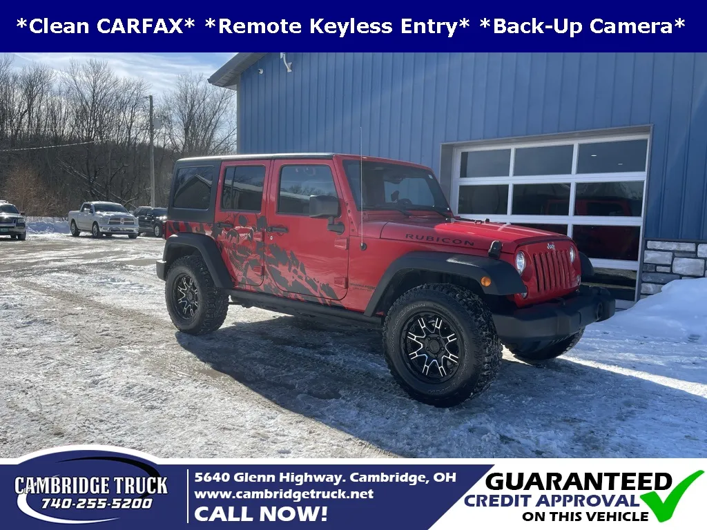Red 2018 Jeep Wrangler JK Unlimited Rubicon for sale in Cambridge, OH