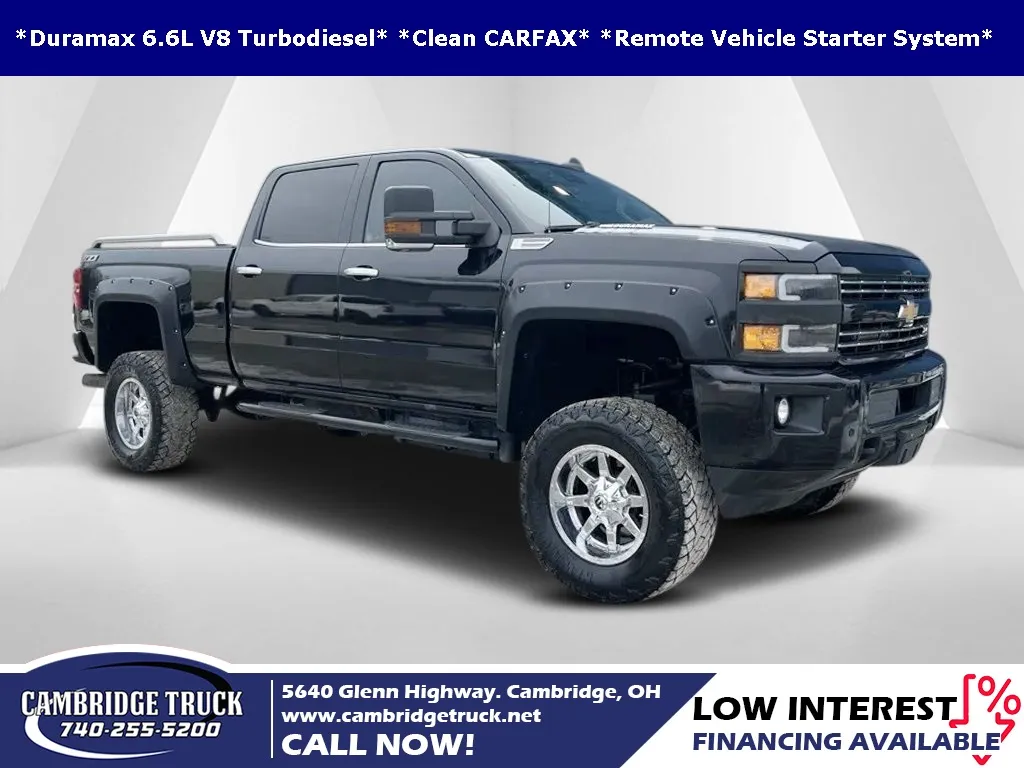Black 2016 Chevrolet Silverado 3500HD LTZ for sale in Cambridge, OH