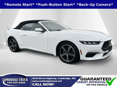 White 2024 Ford Mustang EcoBoost Premium for sale in Cambridge, OH