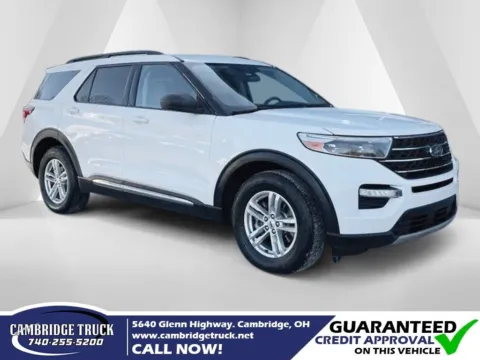 White 2021 Ford Explorer XLT for sale in Cambridge, OH