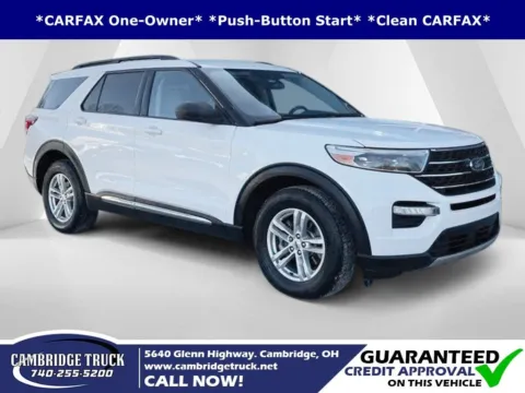 White 2021 Ford Explorer XLT for sale in Cambridge, OH
