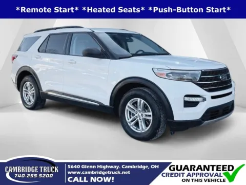 White 2021 Ford Explorer XLT for sale in Cambridge, OH