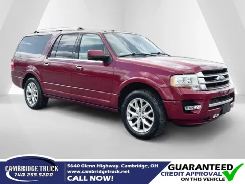 Red 2015 Ford Expedition EL Limited for sale in Cambridge, OH
