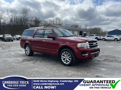 Red 2015 Ford Expedition EL Limited for sale in Cambridge, OH