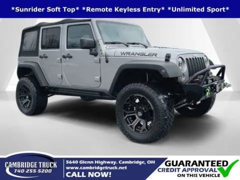 Silver 2015 Jeep Wrangler Unlimited Sport for sale in Cambridge, OH
