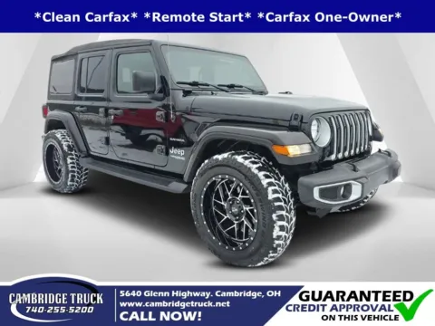 Black 2021 Jeep Wrangler Unlimited Sahara for sale in Cambridge, OH
