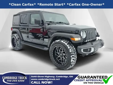 Black 2021 Jeep Wrangler Unlimited Sahara for sale in Cambridge, OH