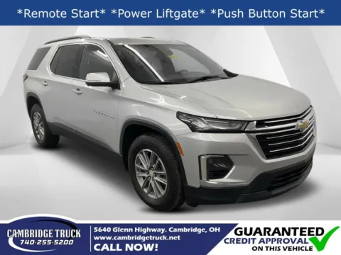 Silver 2022 Chevrolet Traverse LT for sale in Cambridge, OH