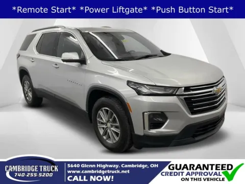 Silver 2022 Chevrolet Traverse LT for sale in Cambridge, OH