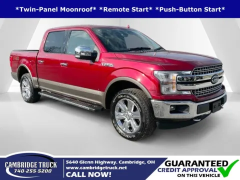 Red 2018 Ford F-150 Lariat for sale in Cambridge, OH